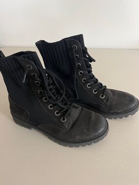 Classic Black Lace-Up Ankle Boots for Women